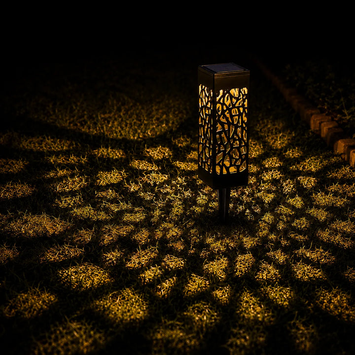 Glenmore – Solar Pathway Stake Lights with Mosaic Shadow Pattern