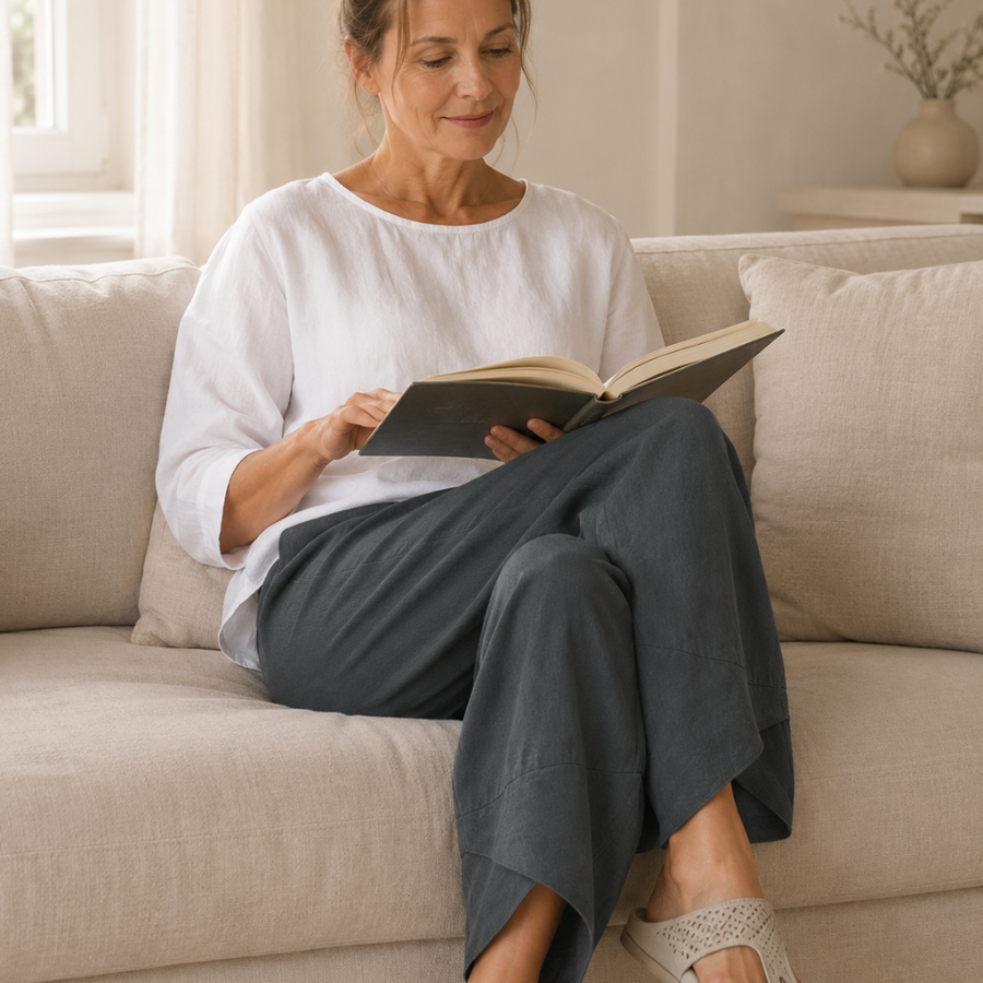 Solivia – Tulip Hem Cropped Wide Leg Pants with Pockets – Clarendale