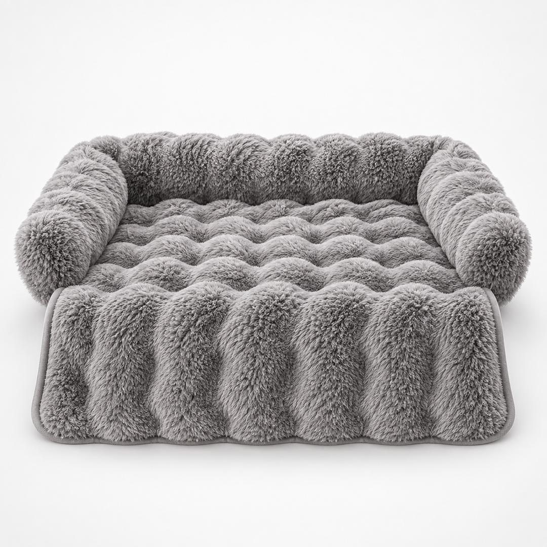 CozyHaven – Plush Bolster Sofa Pet Mat