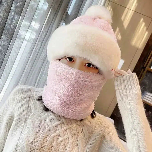 Frozelle™ – Plush Winter Hat & Neck Warmer Set (50% Off)