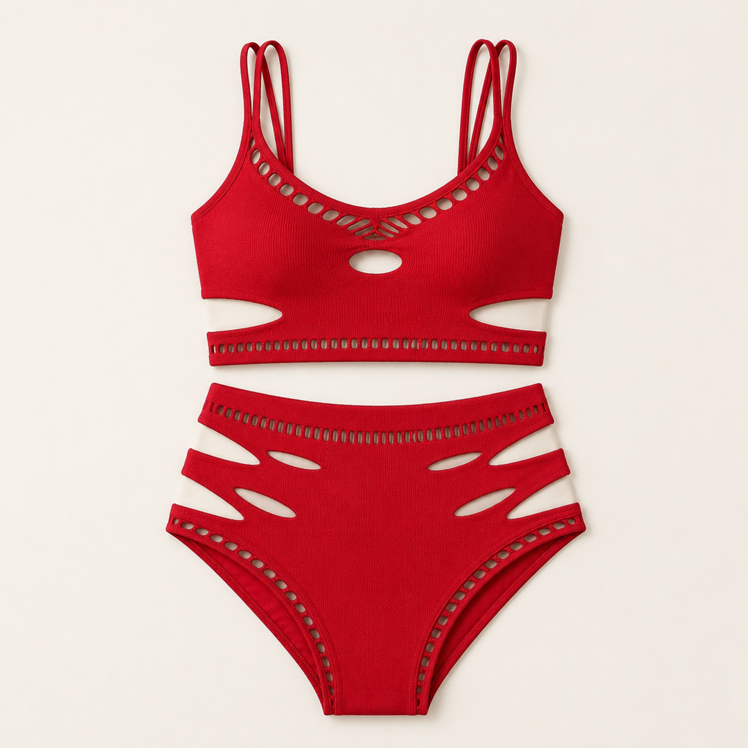 Nocturne – Women's Sculpted Cutout Lingerie Set