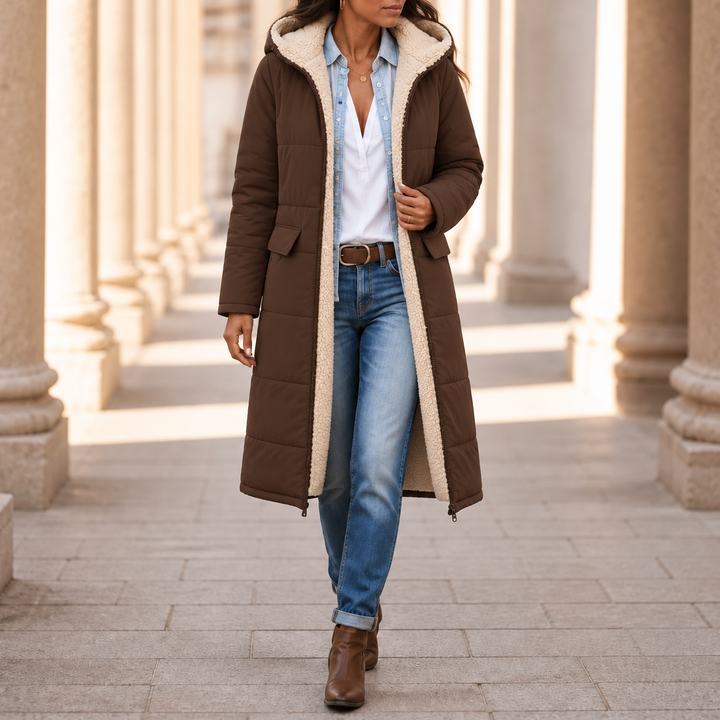 Wintervia – Sherpa Windproof Long Coat