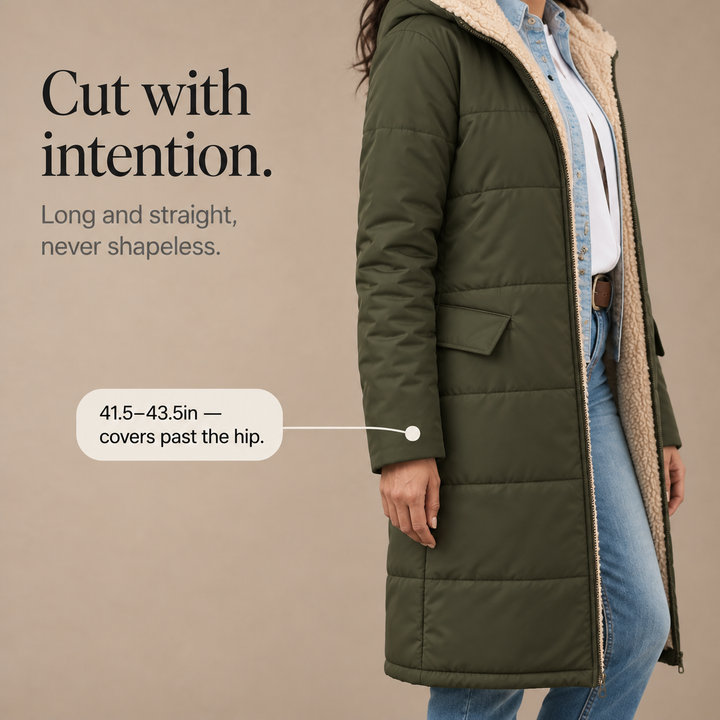 Wintervia – Sherpa Windproof Long Coat