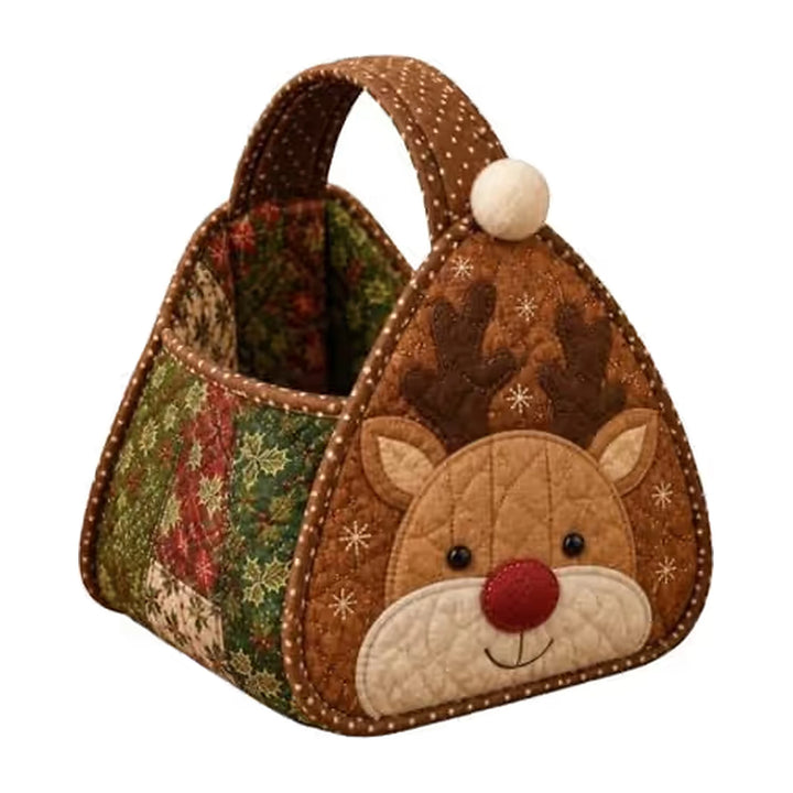 Holly & Stitch – Santa Appliqué Quilted Sewing Basket Kit