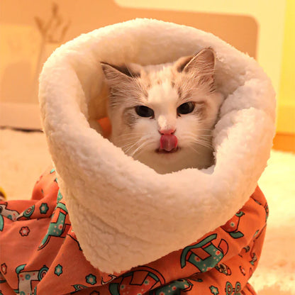 Curlyn™ – Cat Sleeping Bag for Cozy Nights