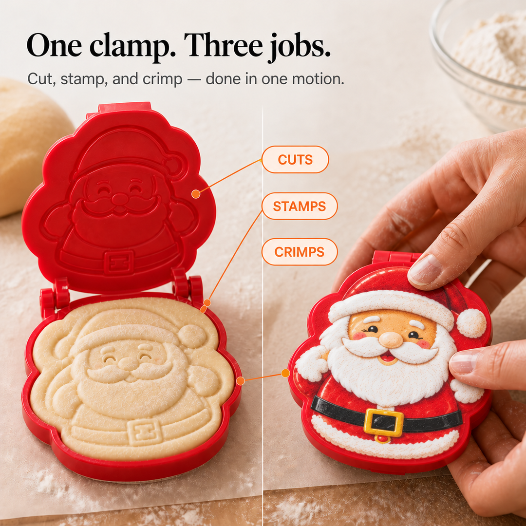 Clever & Co – Santa Face Hand Pie Press
