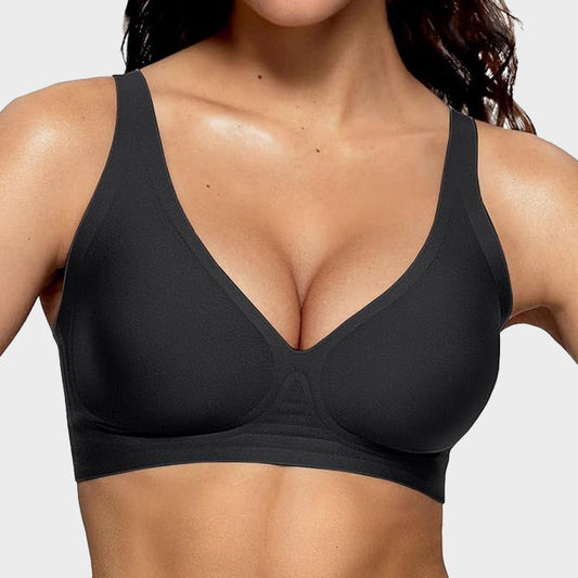 Seamvera™ – Seamless Deep V Push-Up Wireless Bra