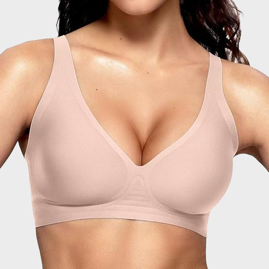 Seamvera™ – Seamless Deep V Push-Up Wireless Bra