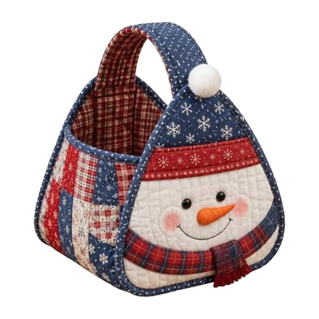 Holly & Stitch – Santa Appliqué Quilted Sewing Basket Kit