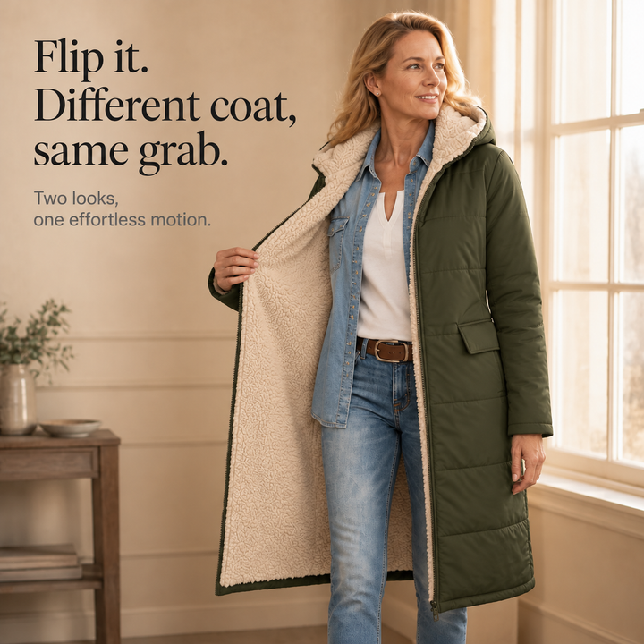 Wintervia – Sherpa Windproof Long Coat