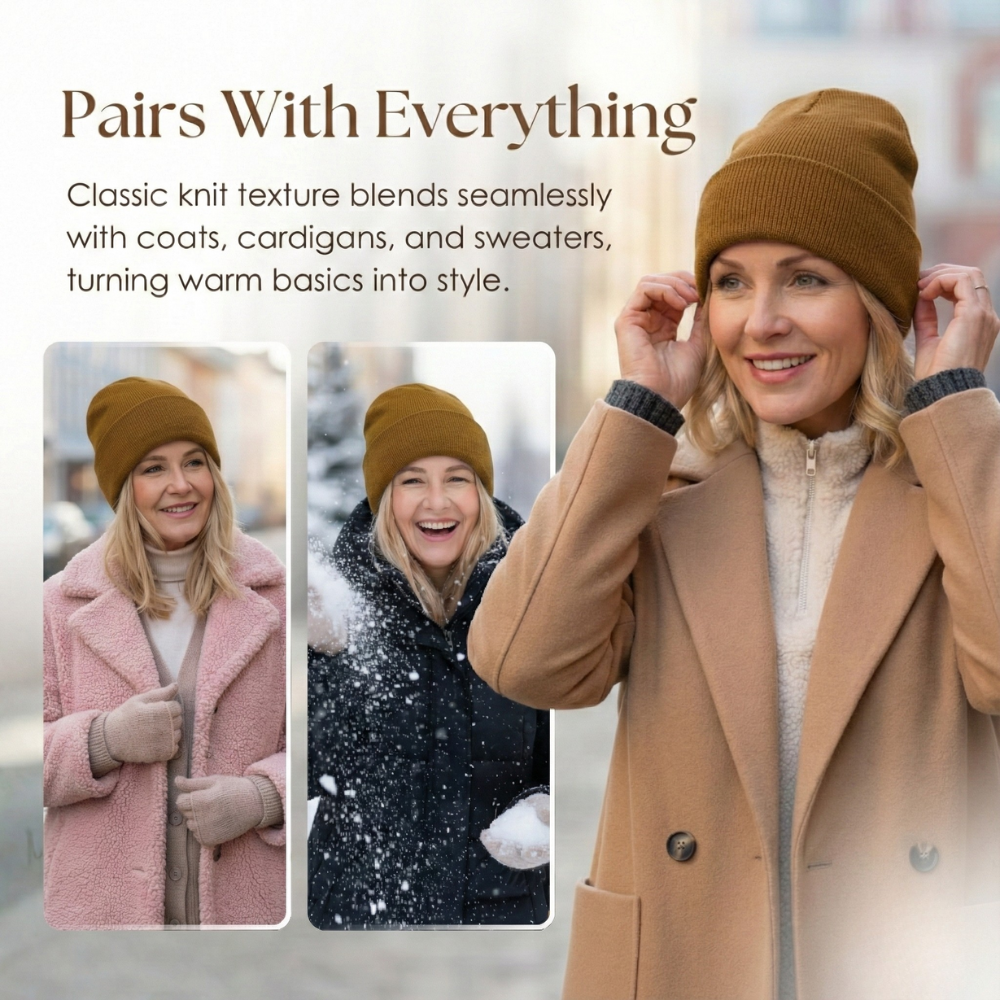 Velara™ – Satin Lined Knitted Beanie (2+1 Free)