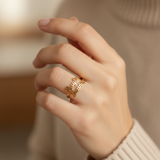 Aurelya™ – Customized Name Ring (50% Off)