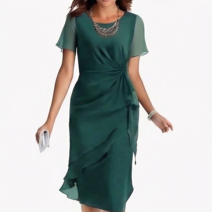 Velara™ – Gathered Twist Waist Dress