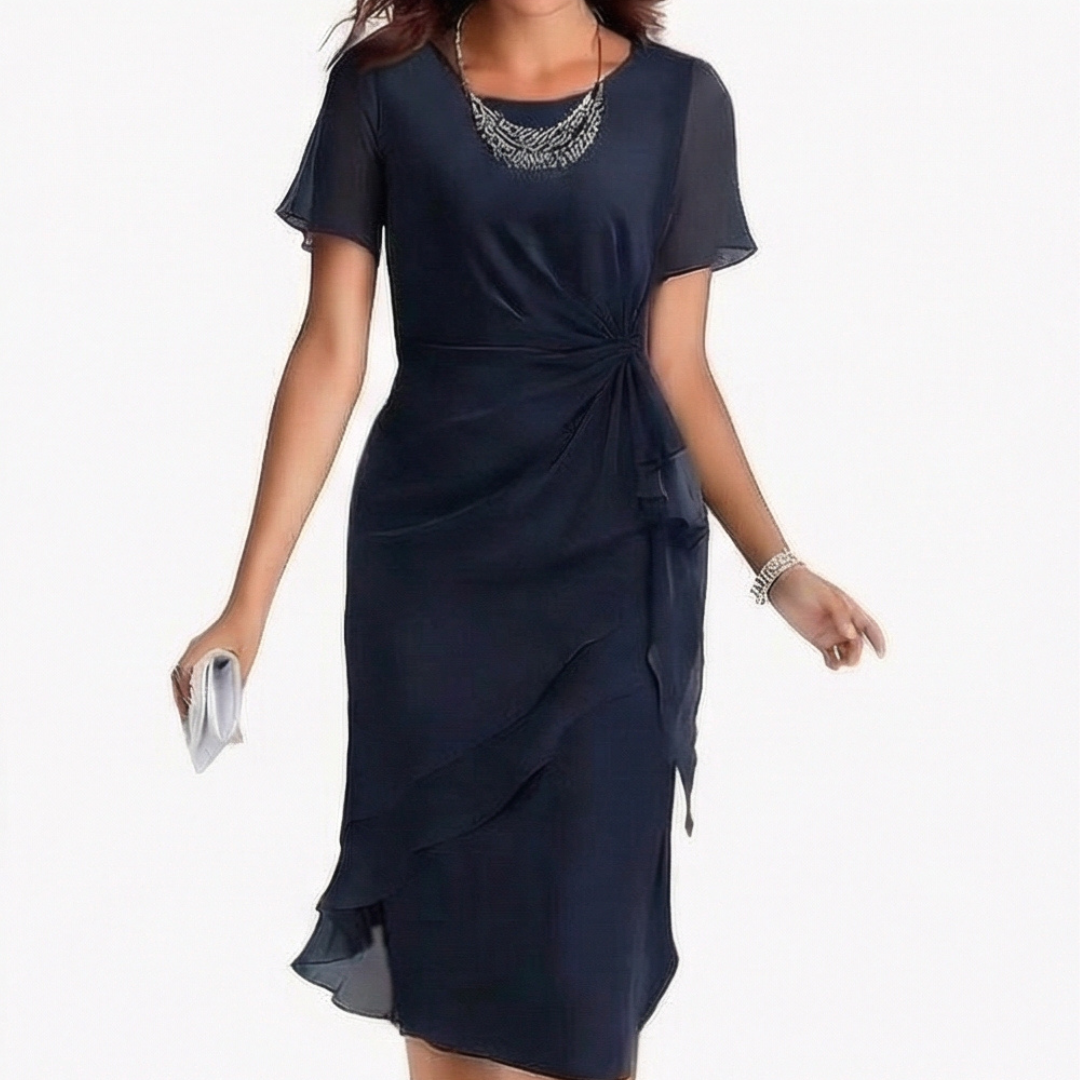 Velara™ – Gathered Twist Waist Dress