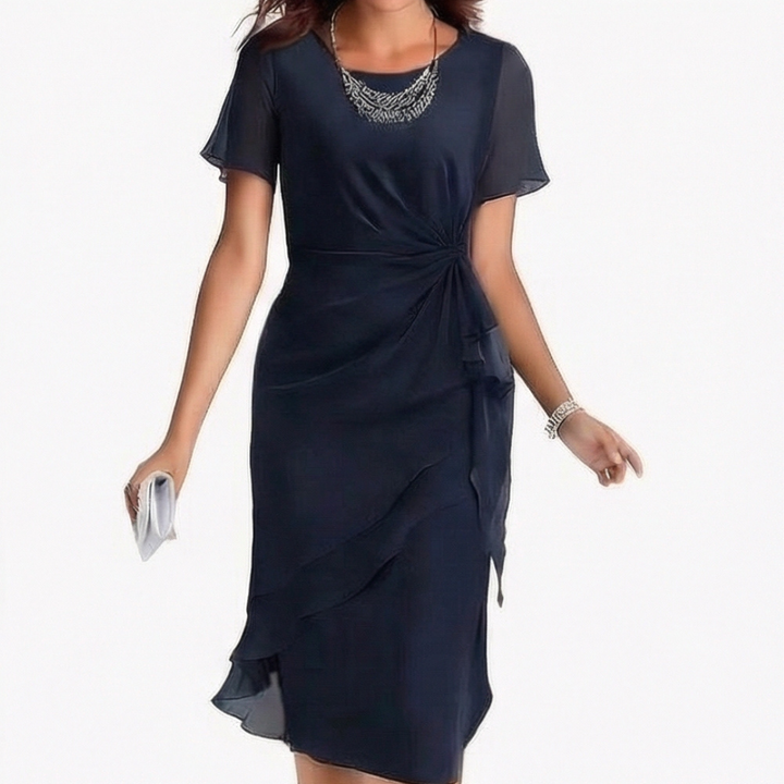 Velara™ – Gathered Twist Waist Dress