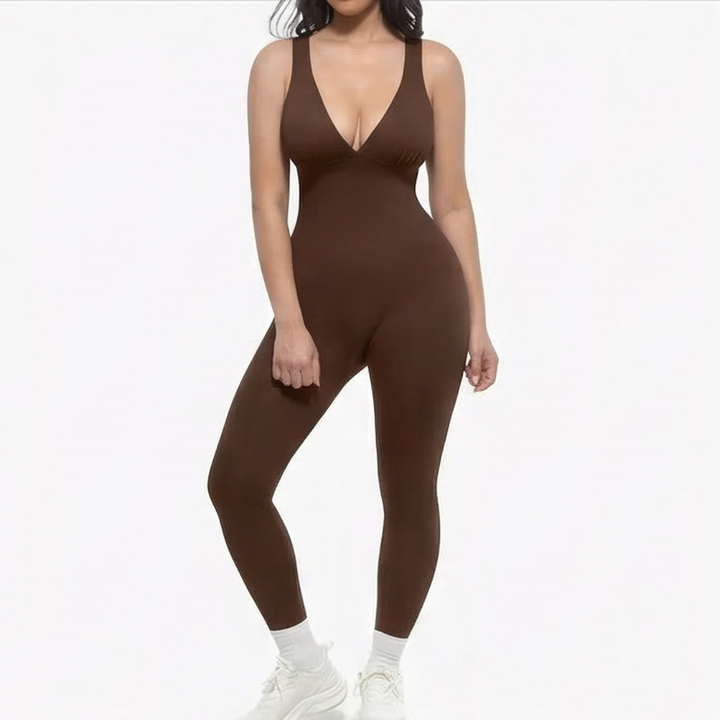 Sculpta – Seamless V Neck Compression Jumpsuit