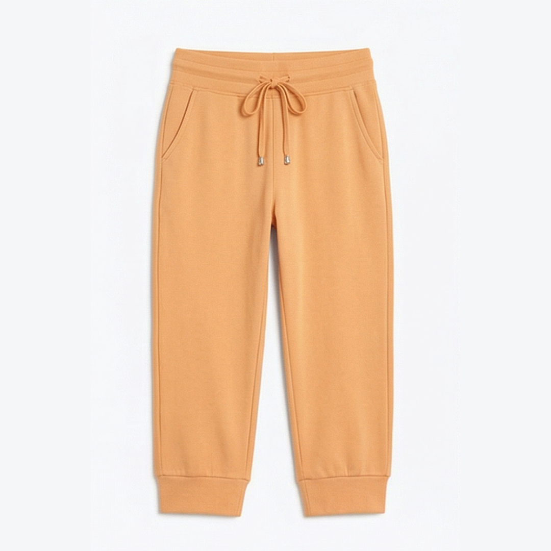 Lunara™ – Soft Cotton Drawstring Capri Joggers