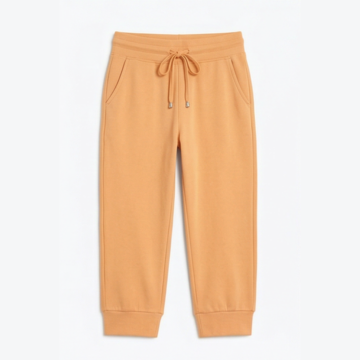 Lunara™ – Soft Cotton Drawstring Capri Joggers