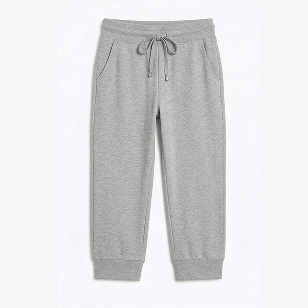 Lunara™ – Soft Cotton Drawstring Capri Joggers