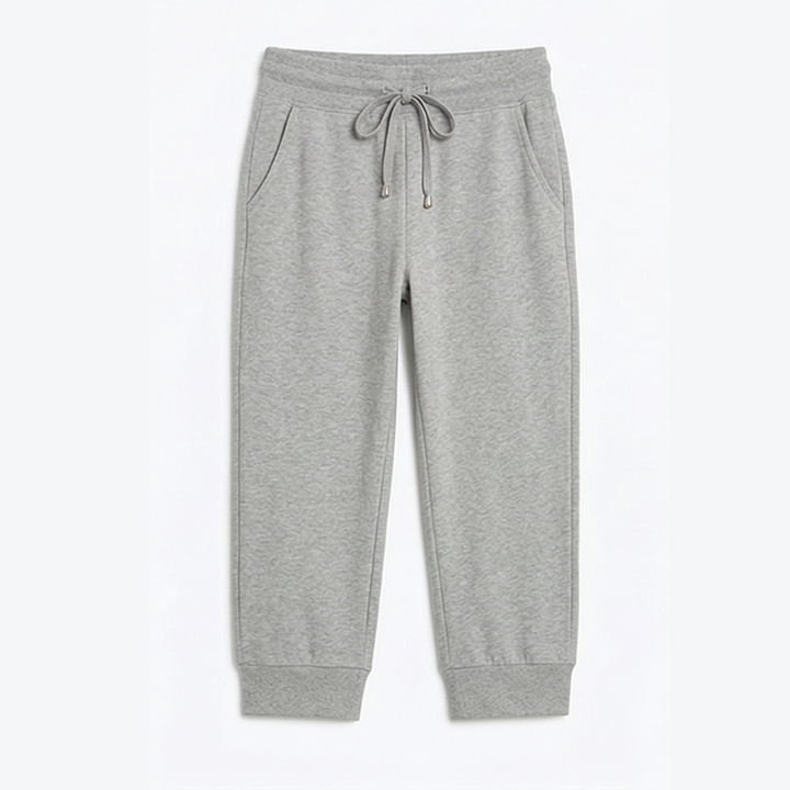 Lunara™ – Soft Cotton Drawstring Capri Joggers