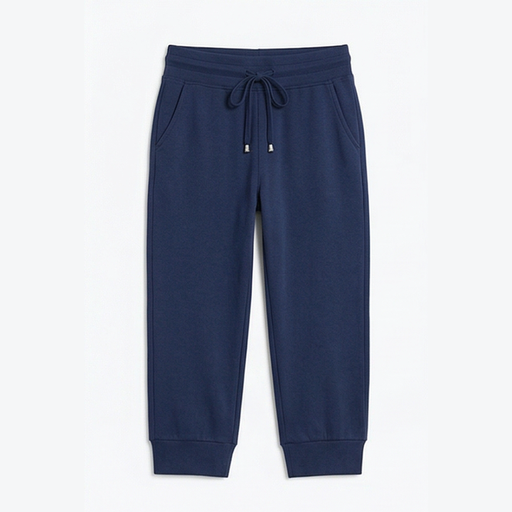 Lunara™ – Soft Cotton Drawstring Capri Joggers