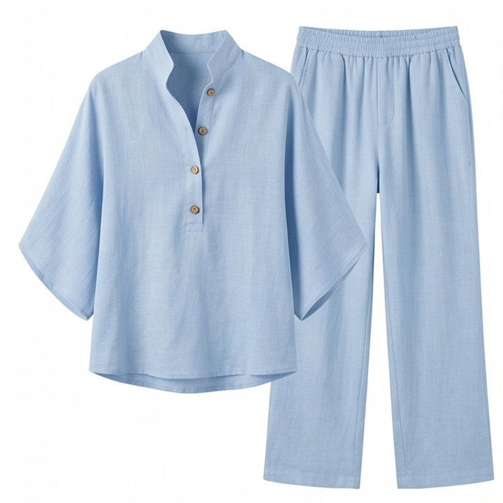 Marelle – Breezy Linen Two-Piece Set for Warm Days