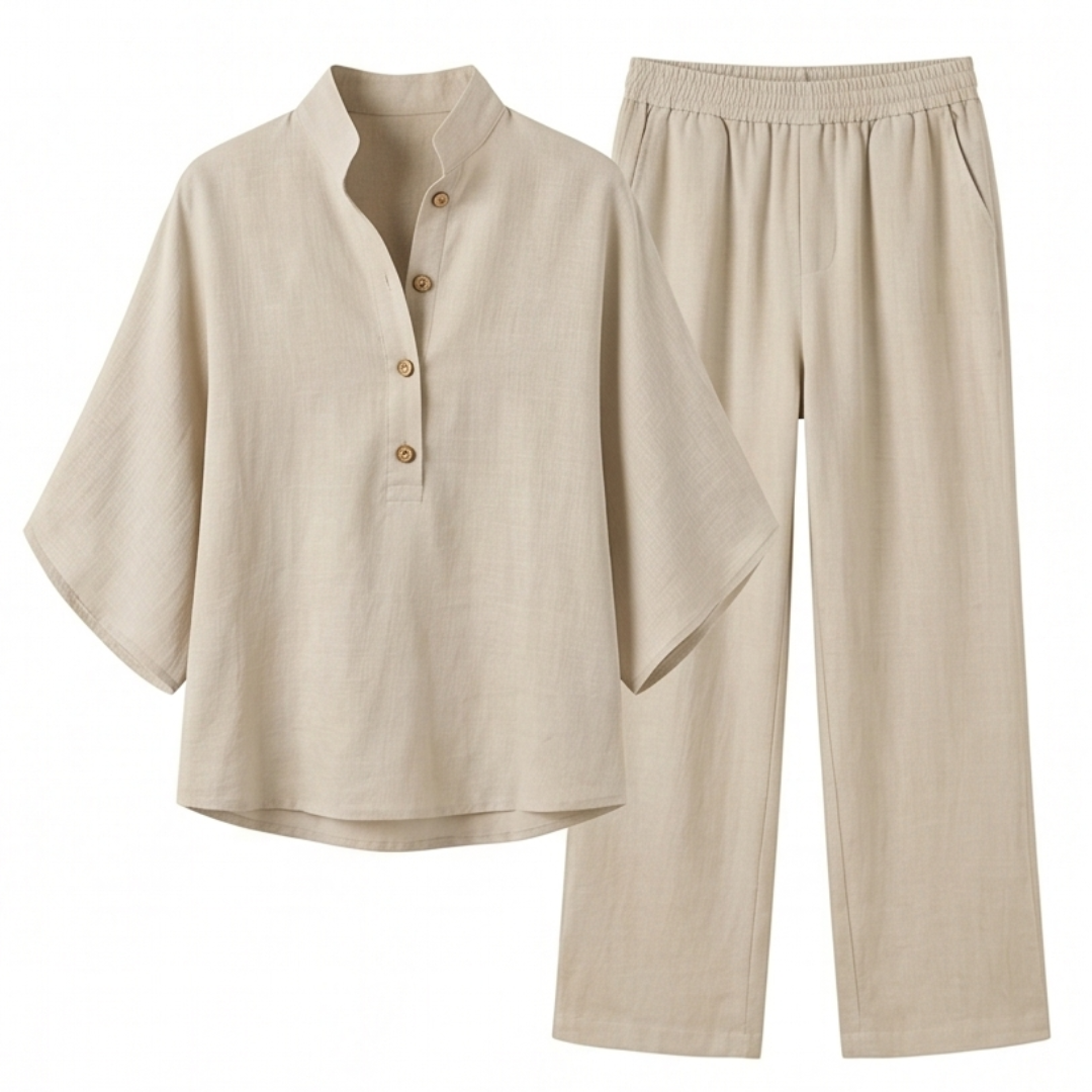 Marelle – Breezy Linen Two-Piece Set for Warm Days