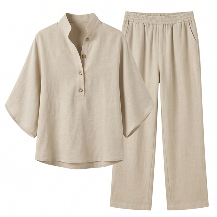 Marelle – Breezy Linen Two-Piece Set for Warm Days