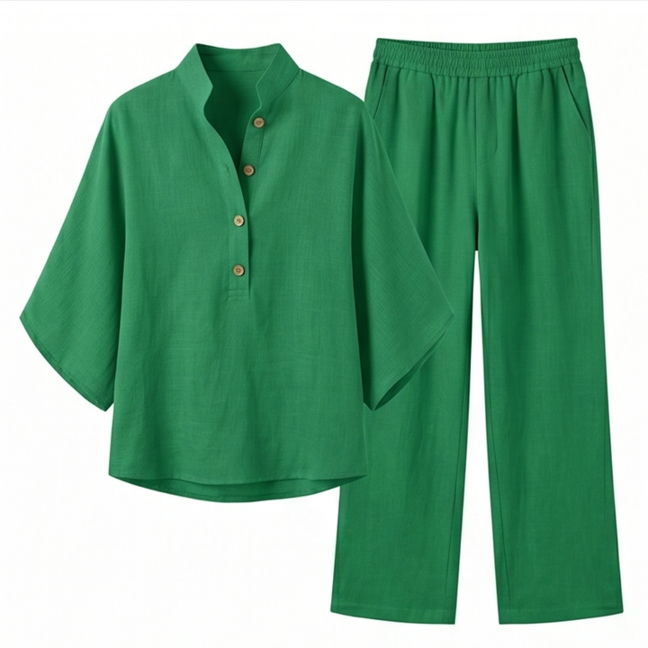 Marelle – Breezy Linen Two-Piece Set for Warm Days