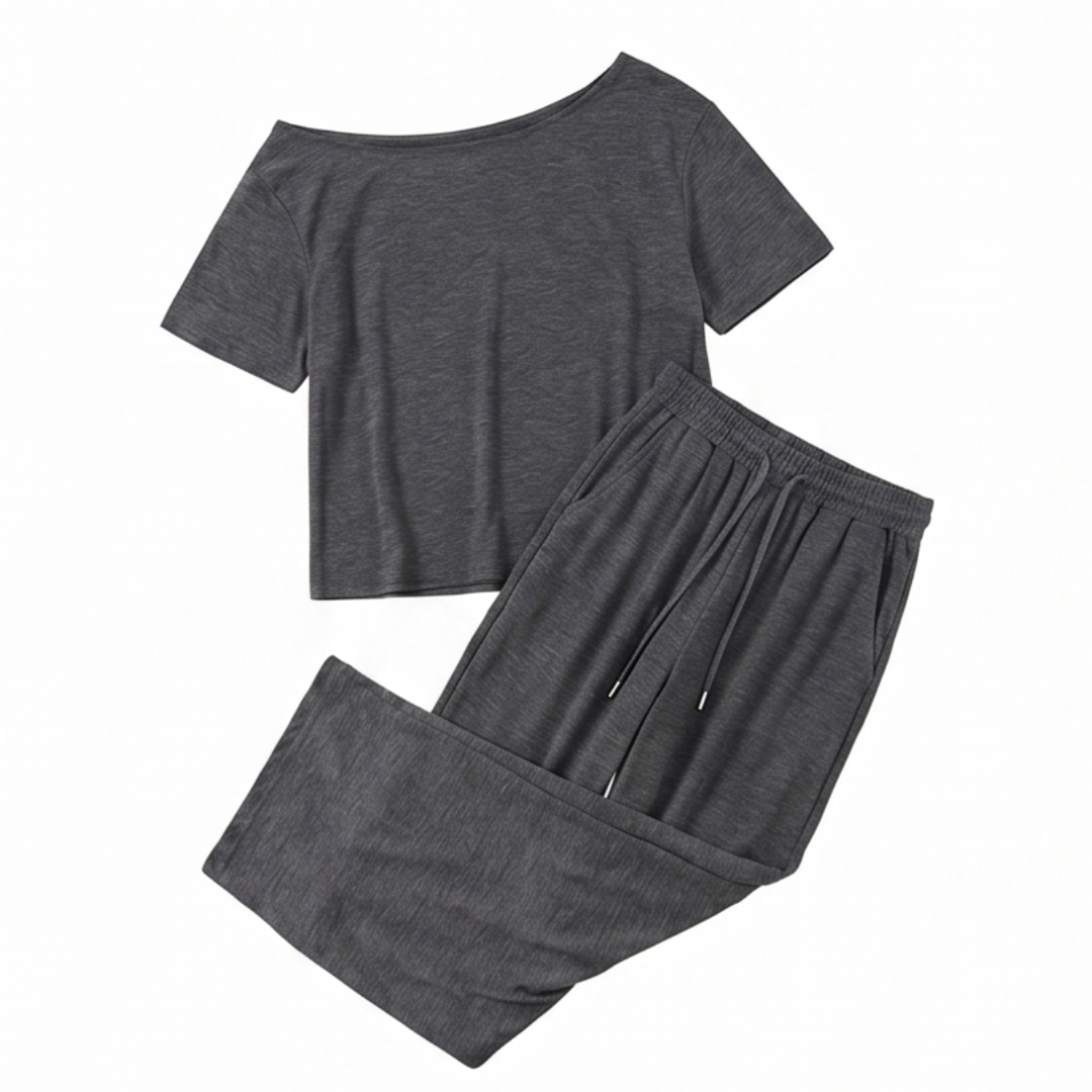Solenya – Women's Off-Shoulder Two-Piece Set
