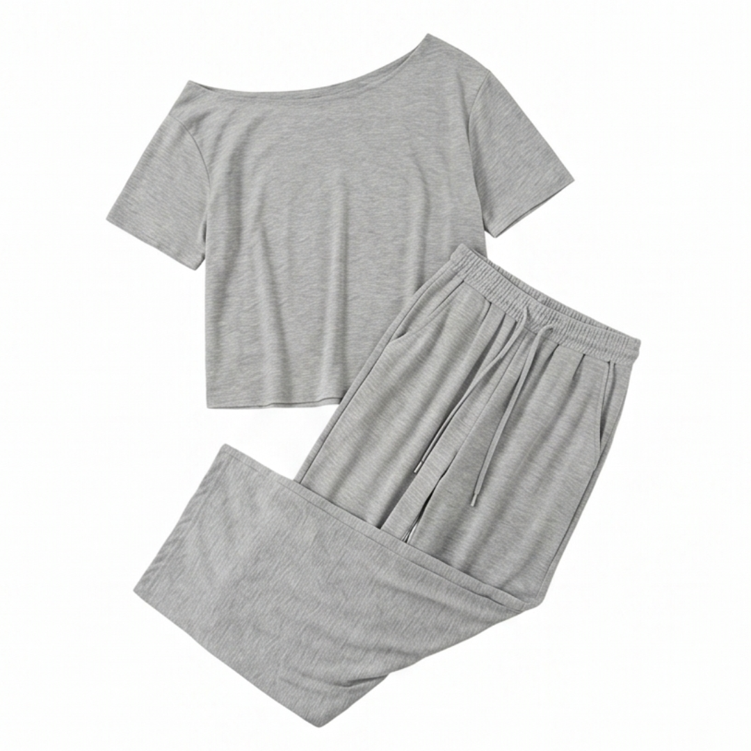 Solenya – Women's Off-Shoulder Two-Piece Set