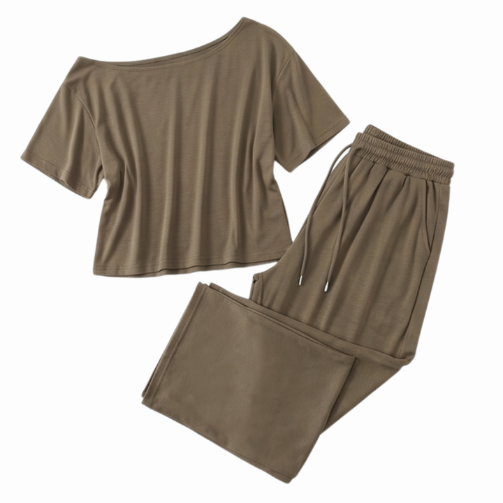 Solenya – Women's Off-Shoulder Two-Piece Set