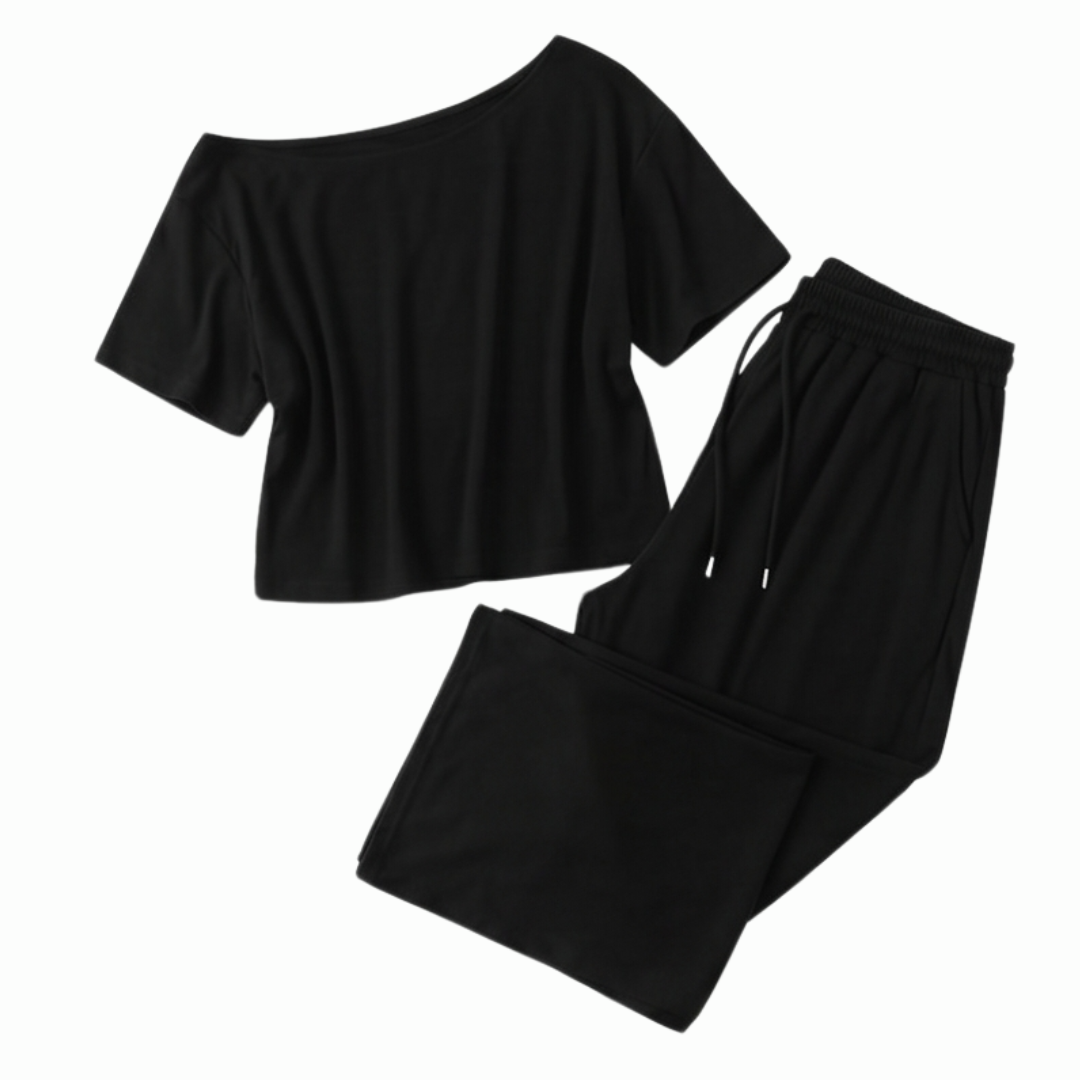 Solenya – Women's Off-Shoulder Two-Piece Set
