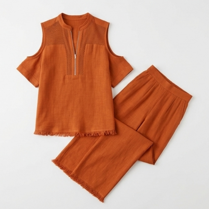 Soléva – Women's Crochet Linen Vacation Set
