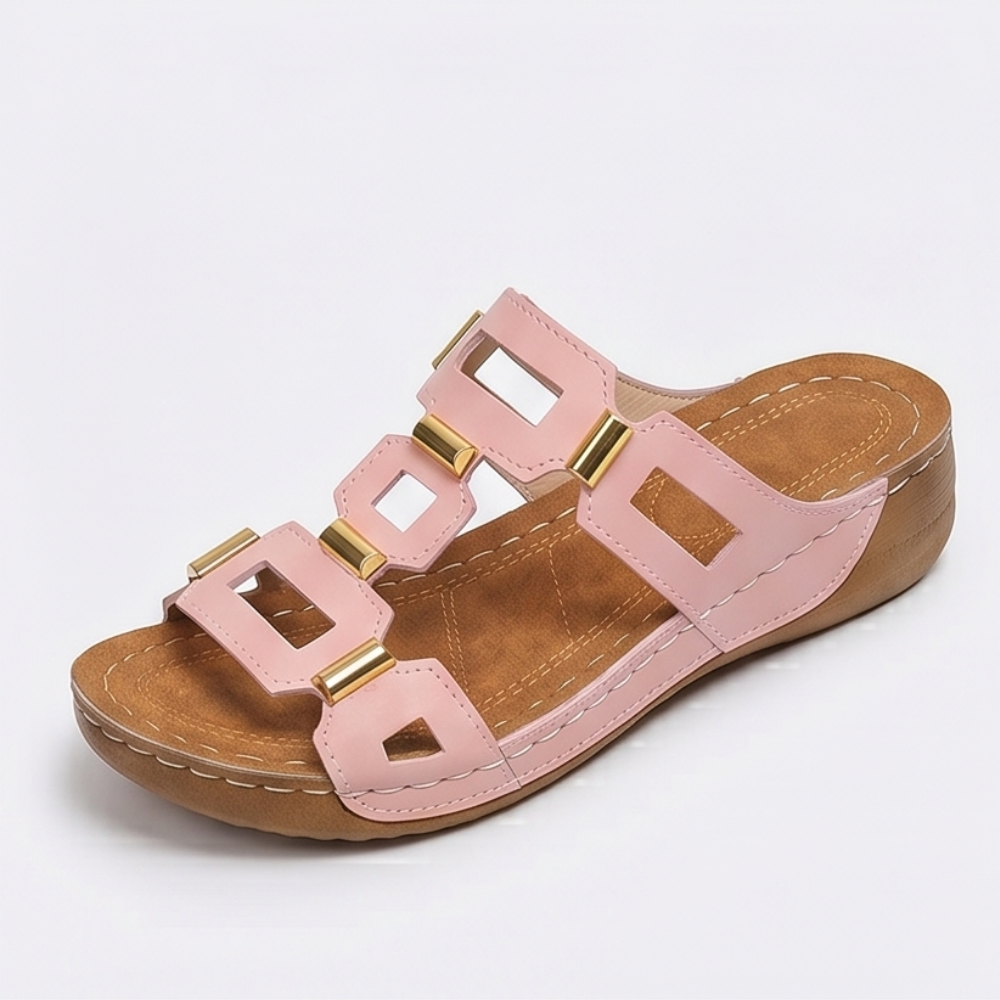 Soleva – Women's Cut-Out Platform Sandals