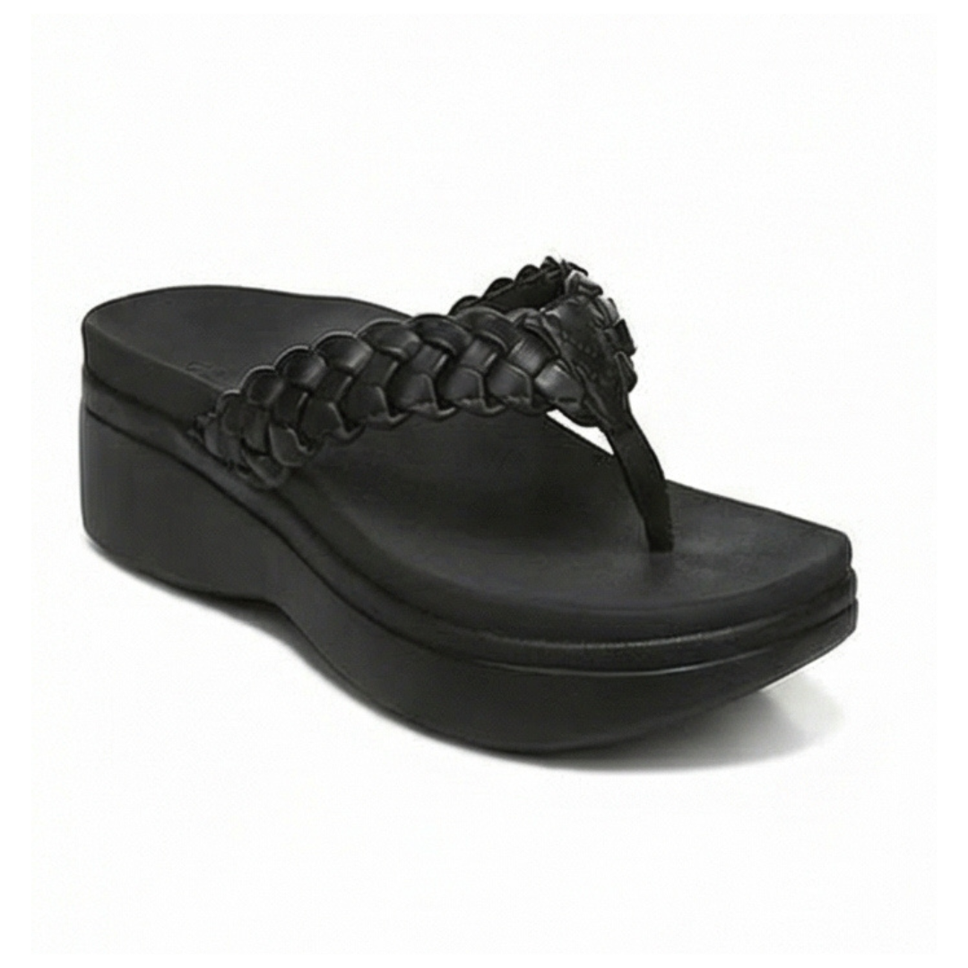 Soléna - Braided Platform Sandal for All Day Comfort