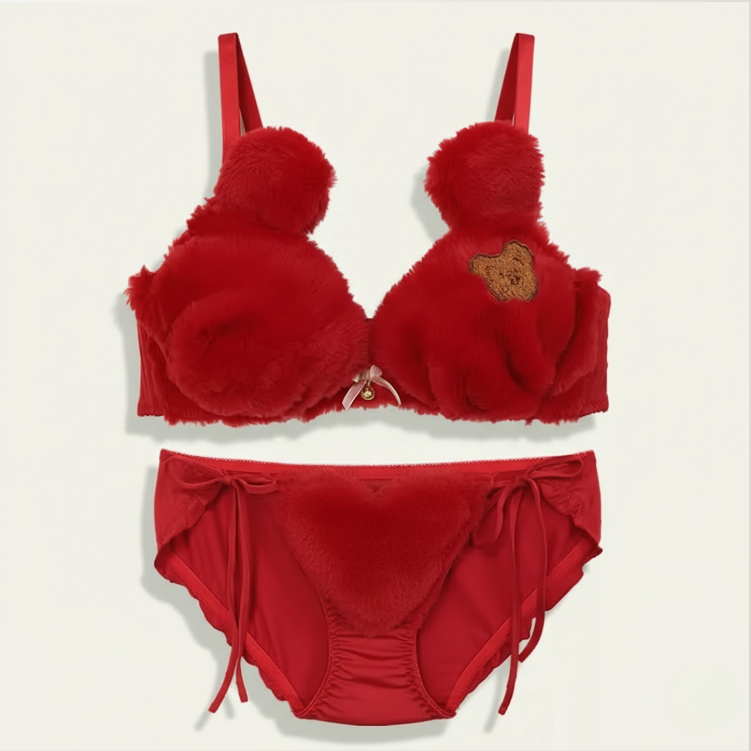 Cozyelle™ – Soft Plush Cute Lingerie Set