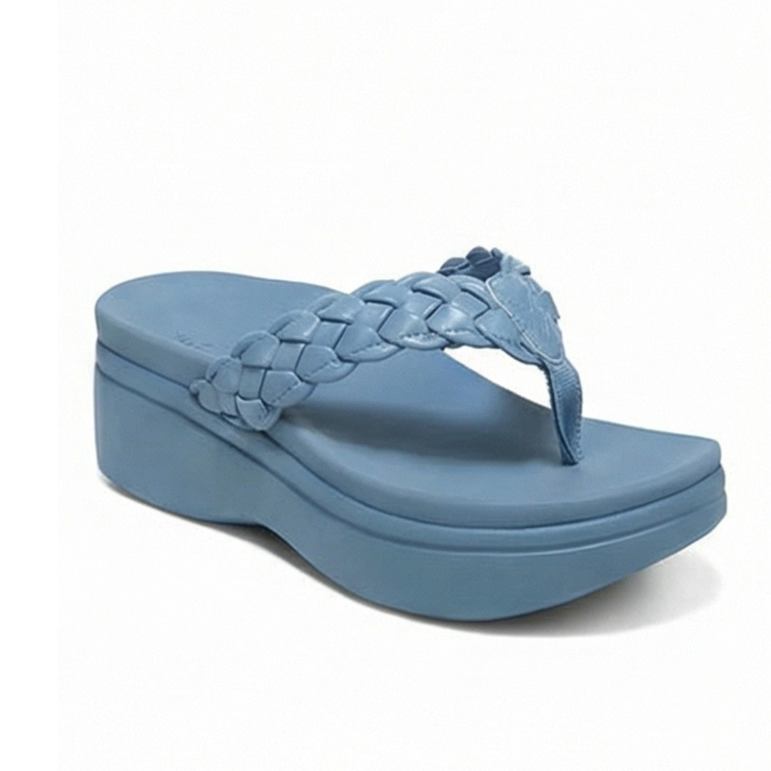 Soléna - Braided Platform Sandal for All Day Comfort