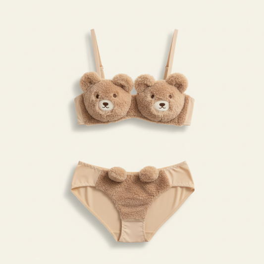Cozyelle™ – Soft Plush Cute Lingerie Set