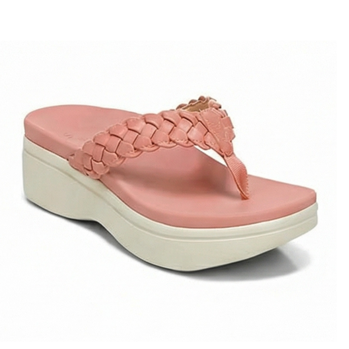 Soléna - Braided Platform Sandal for All Day Comfort