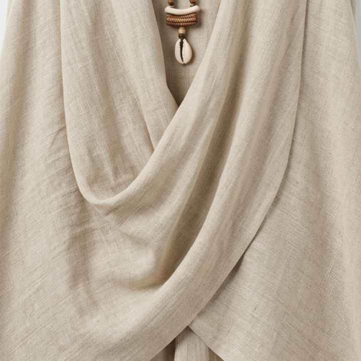 Marenza™ – Draped Linen Two-Piece Set
