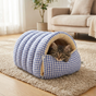 Cavina – Plush Half-Dome Cave Bed for Cats