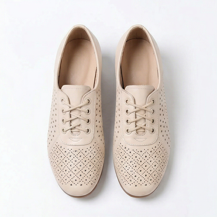Aerella – Women's Breathable Perforated Block Heel Shoes