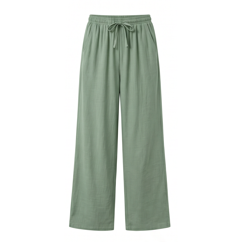 Linavia™ – Breezy Wide-Leg Pants with Pockets