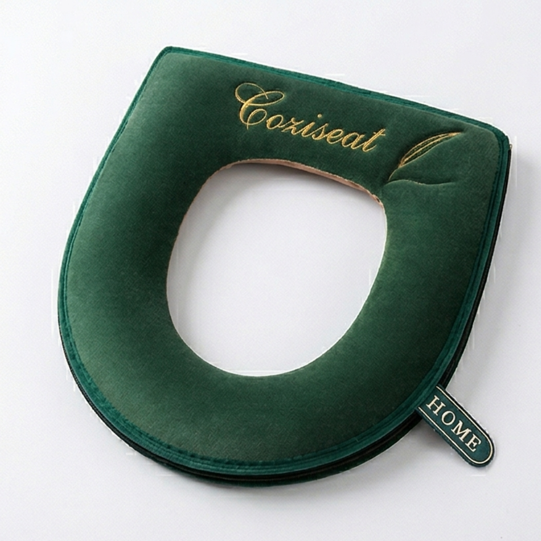 Coziseat – Soft Velvet Toilet Seat Cover with Zipper