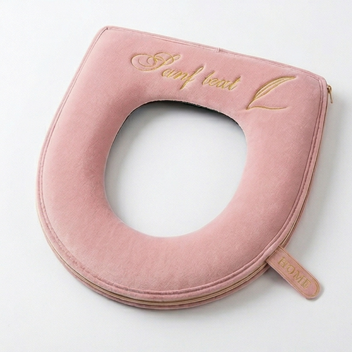 Coziseat – Soft Velvet Toilet Seat Cover with Zipper