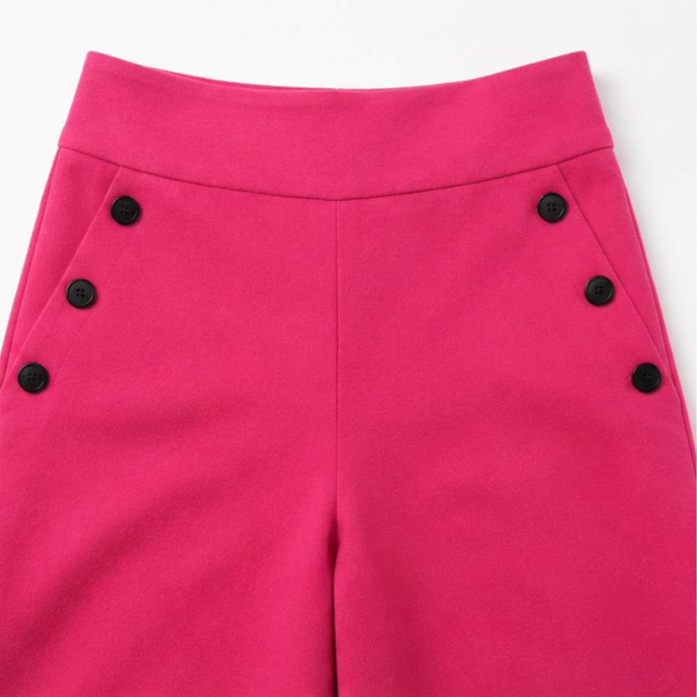 Highline – Sailor-Button Wide-Leg Trousers