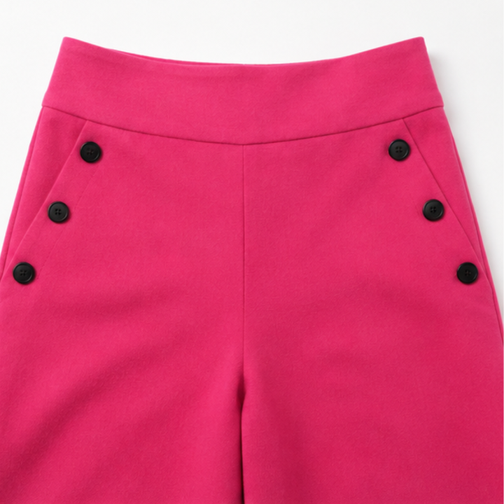 Highline – Sailor-Button Wide-Leg Trousers