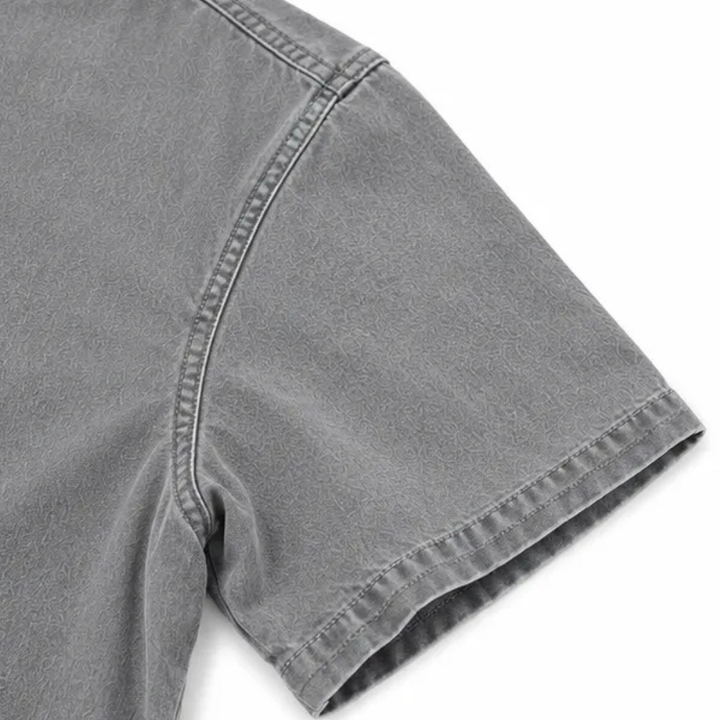 Avelyn – Henley Denim Tunic Top with Side Buttons for Women