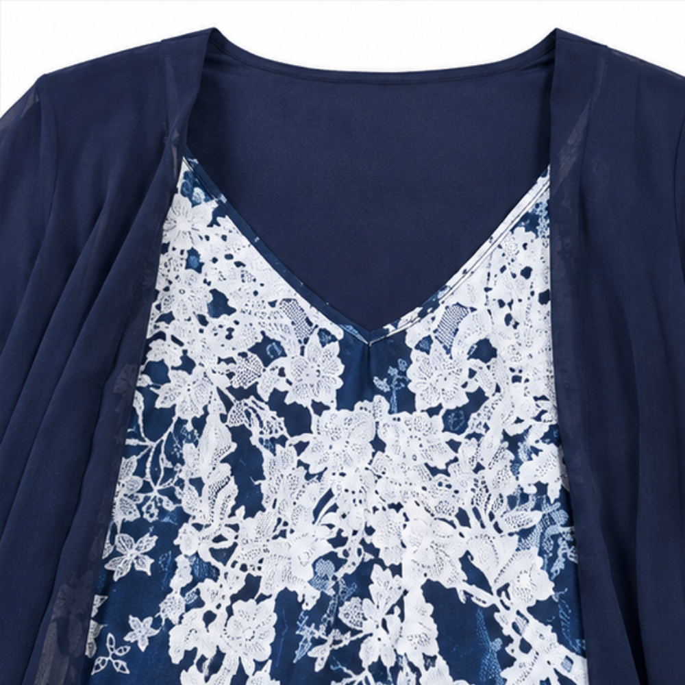Wearbella – Floral Print Dress And Duster Set